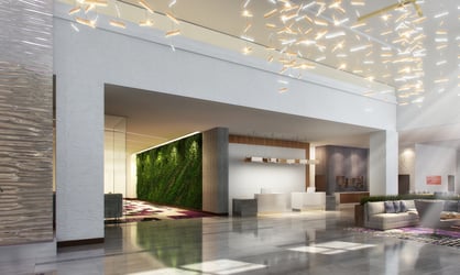 Interior Plant Design Dallas - Hotel Lobby